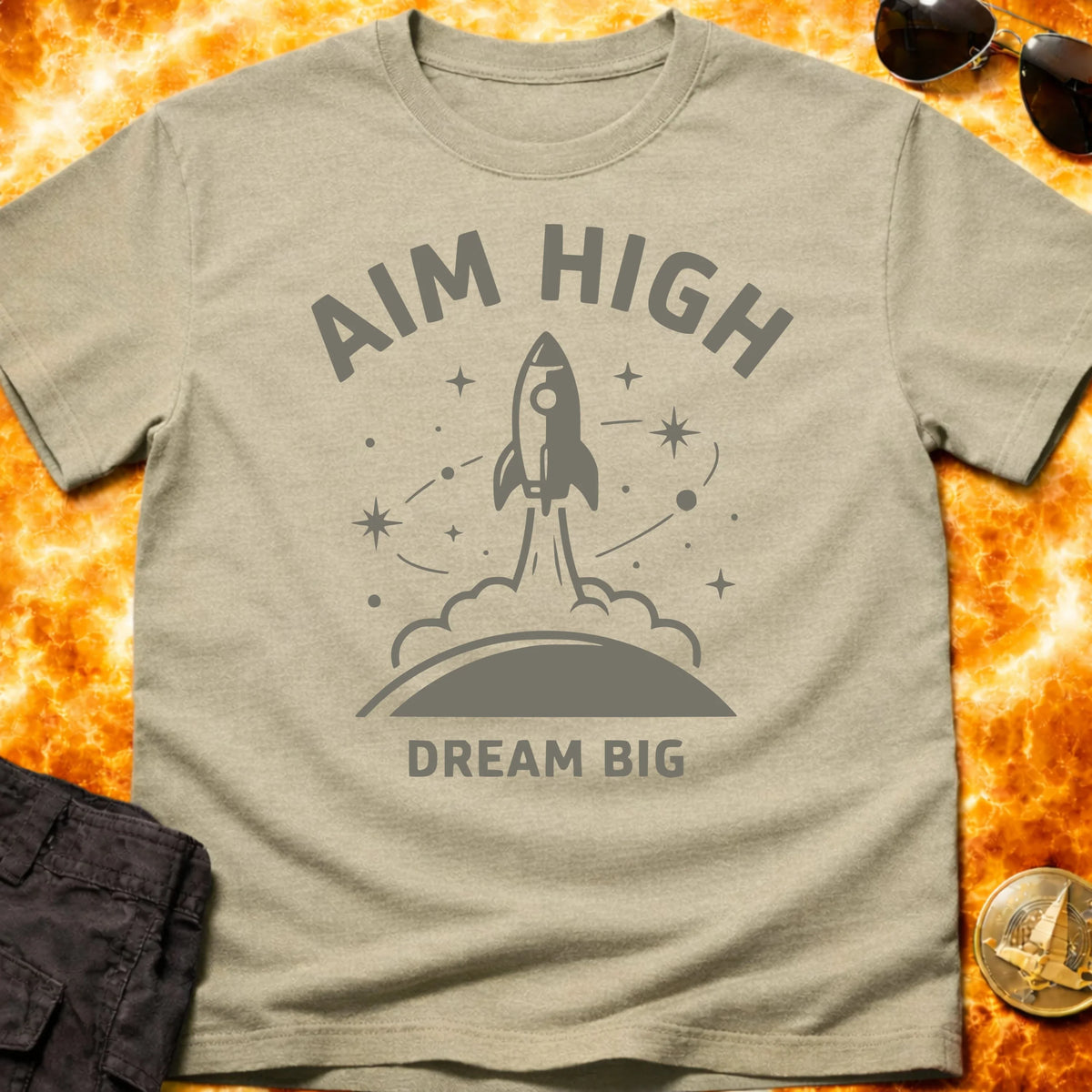Aim High Dream Big T-Shirt product image 5