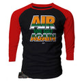 Retro 8 Air Raid Air we Go Raglan Shirt