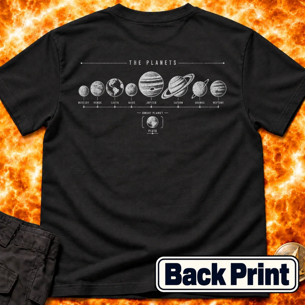 All The Planets Back Print T-Shirt product image 1