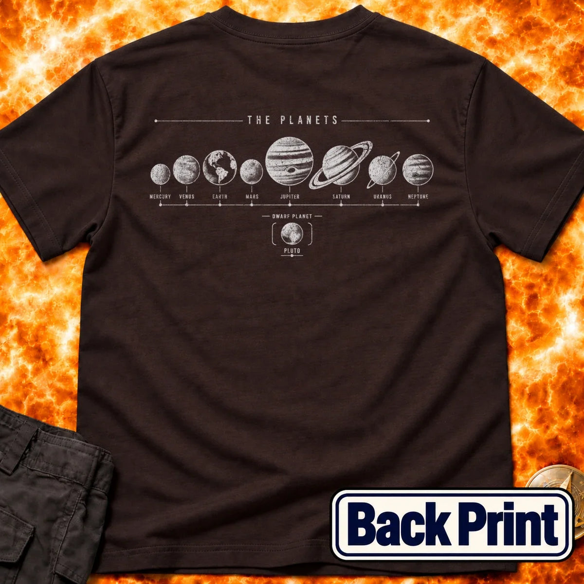 All The Planets Back Print T-Shirt product image 3