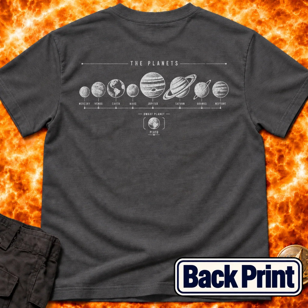 All The Planets Back Print T-Shirt product image 4