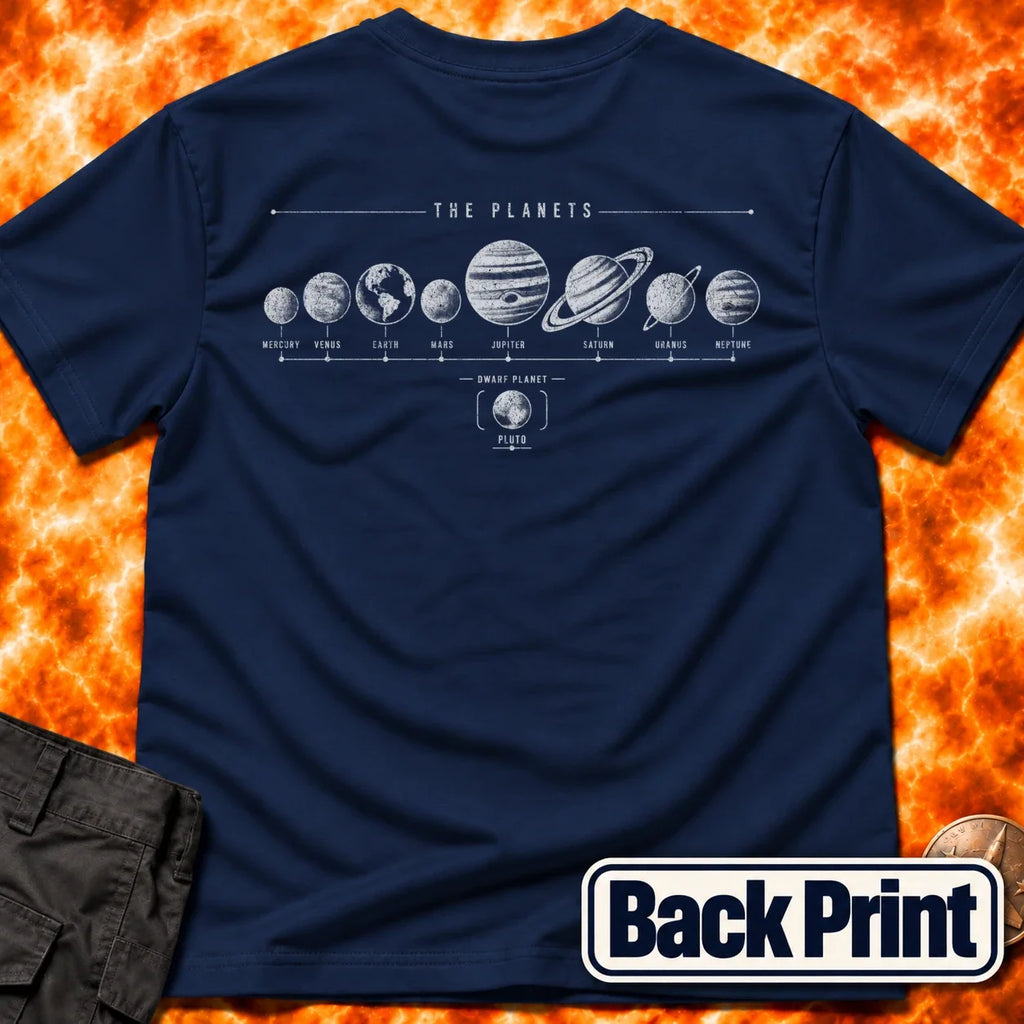 All The Planets Back Print T-Shirt product image 2