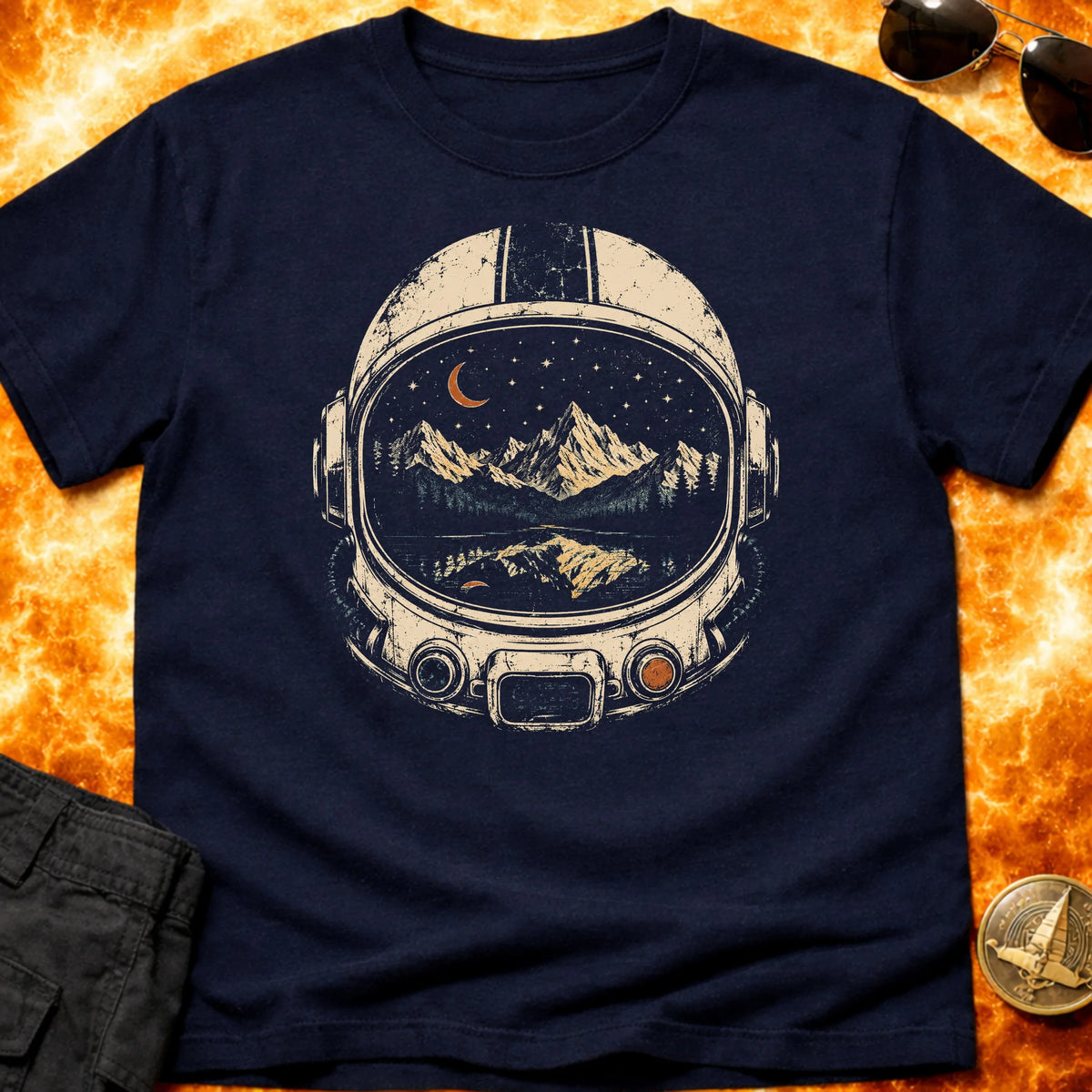 Alpine Space Helmet T-Shirt product image 3