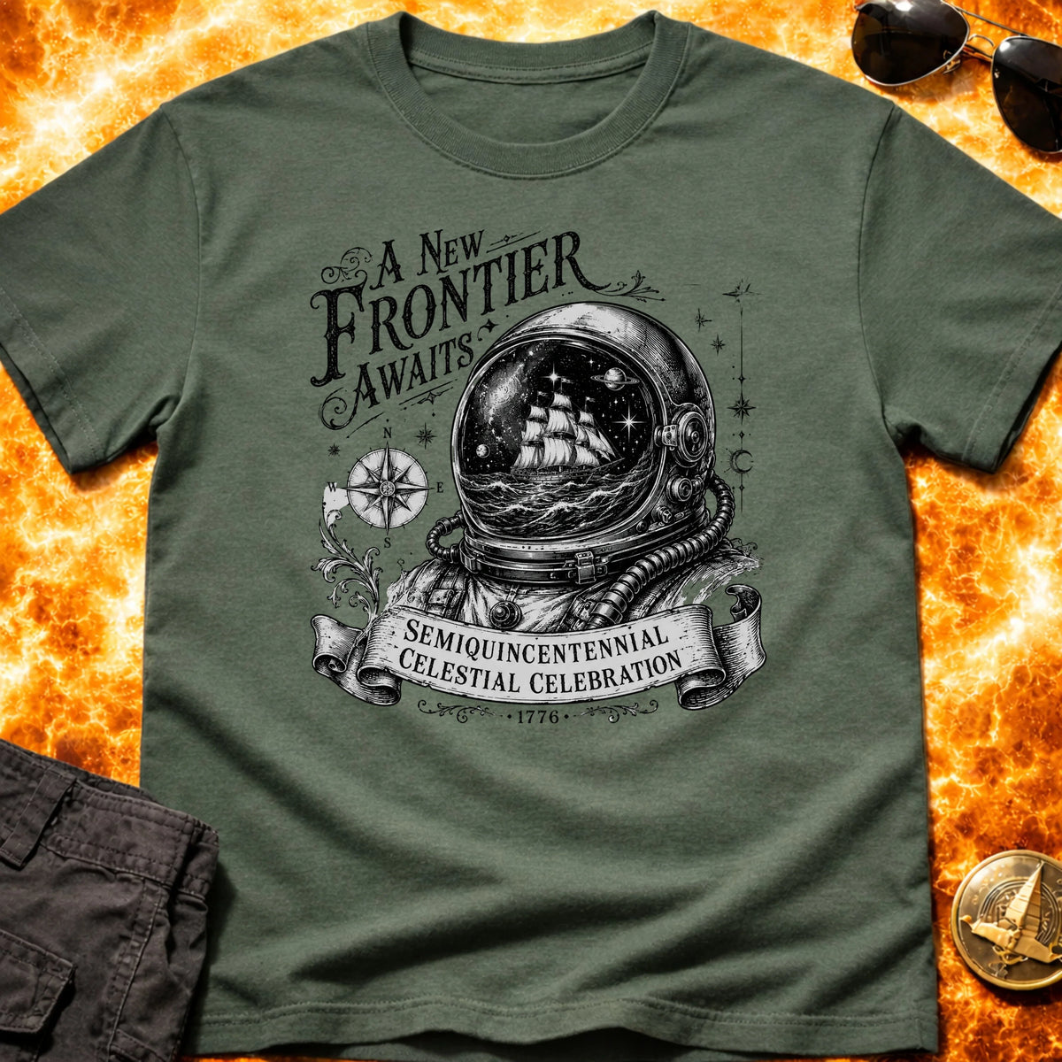 America 250 A New Frontier Awaits T-Shirt product image 4