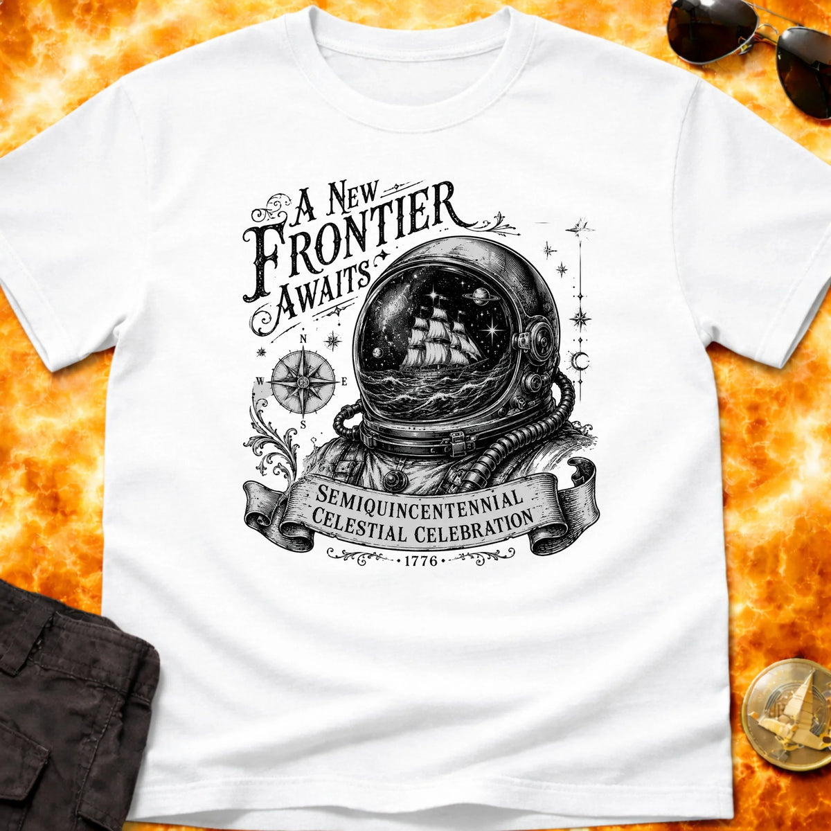 America 250 A New Frontier Awaits T-Shirt product image 3