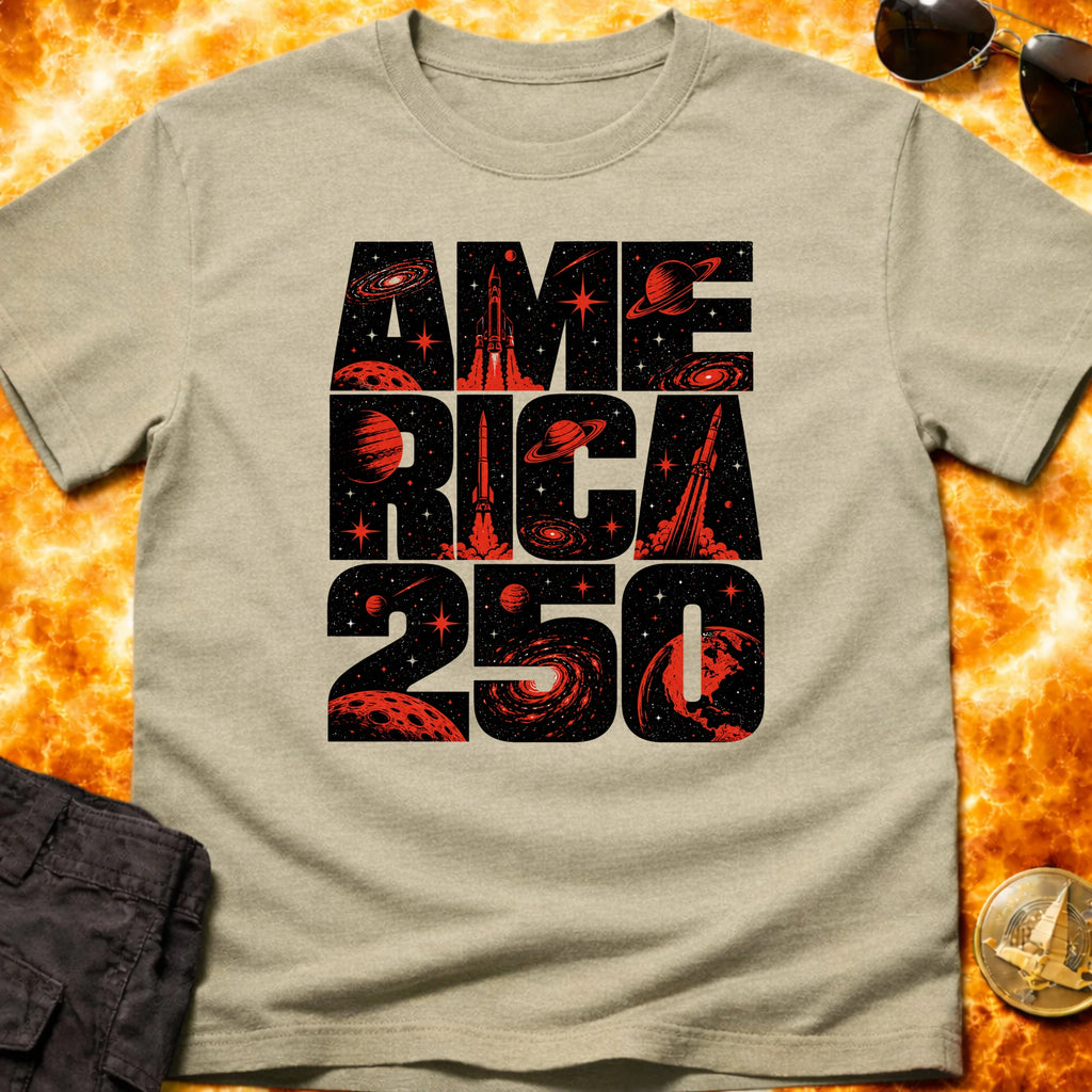America 250 Graphic Text T-Shirt product image 1