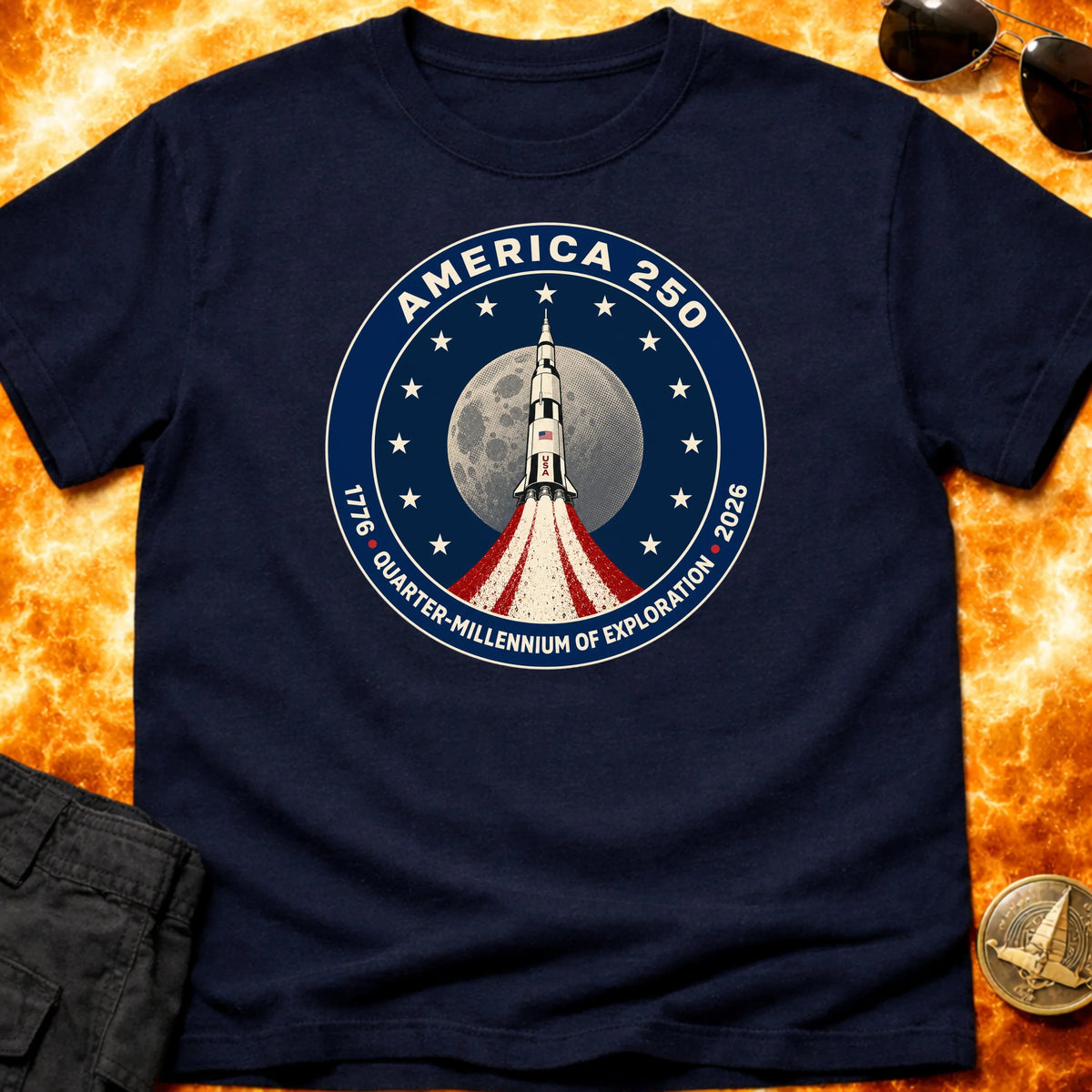 America 250 Quarter Millenium Patch T-Shirt product image 2