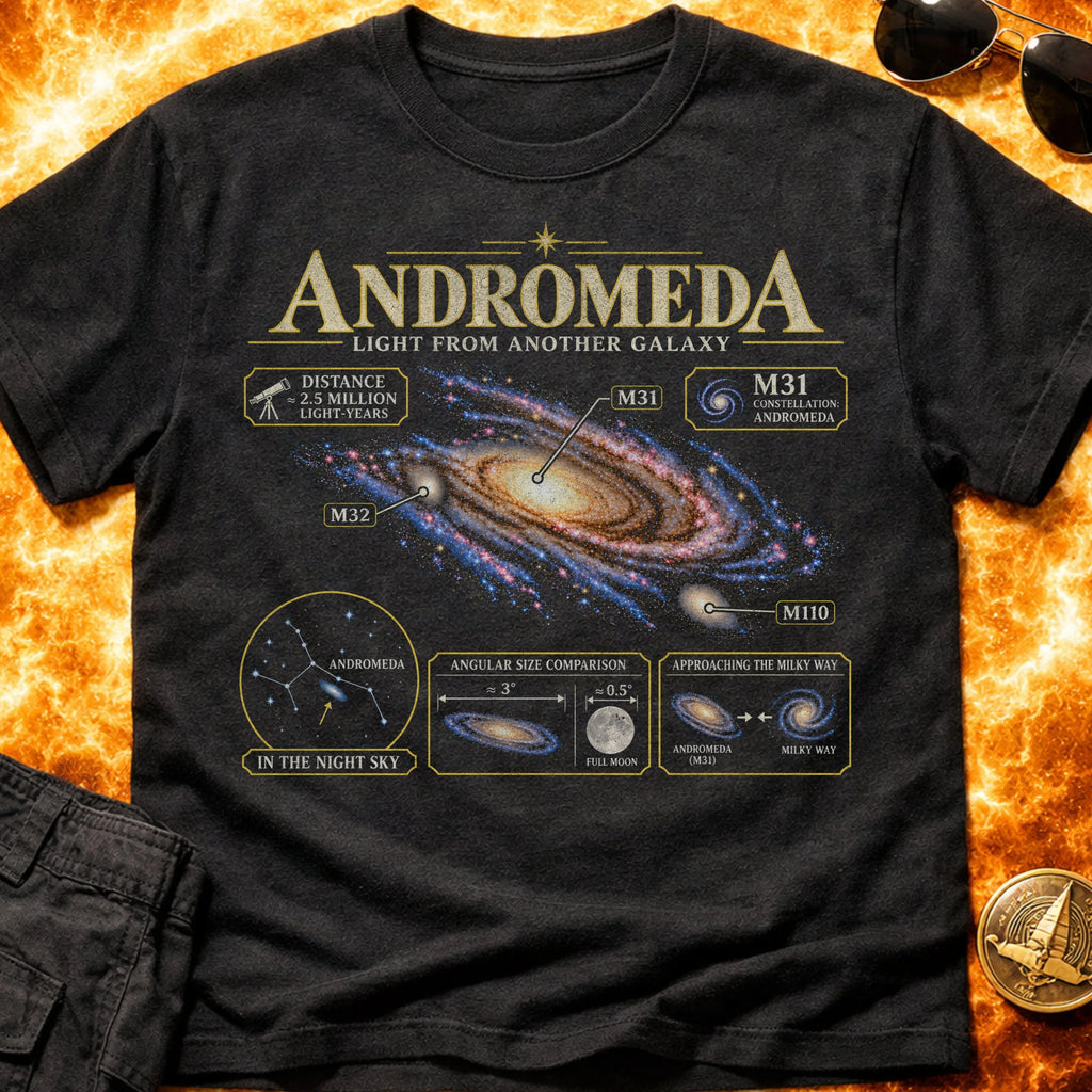 Andromeda Infographic T-Shirt product image 1