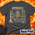 Apollo 11 Infographic Back Print T-Shirt product image 1