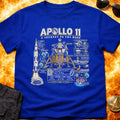 Apollo 11 Infographic Non Distressed T-Shirt product image 1