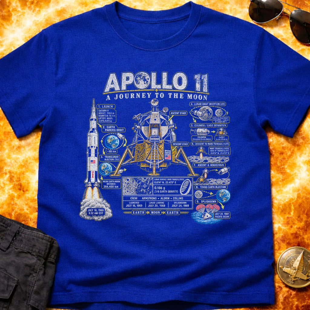 Apollo 11 Infographic T-Shirt product image 5