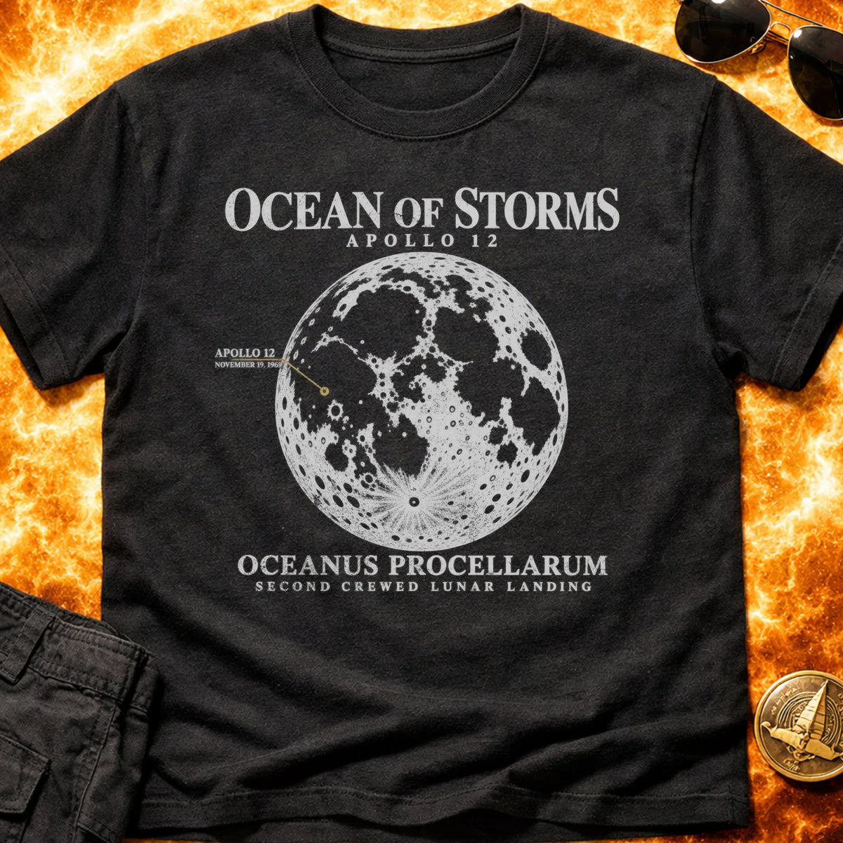 Apollo 12 Ocean of Storms T-Shirt product image 6