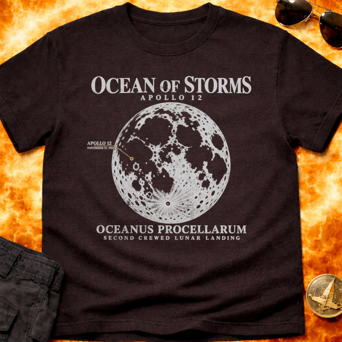 Apollo 12 Ocean of Storms T-Shirt product image 2