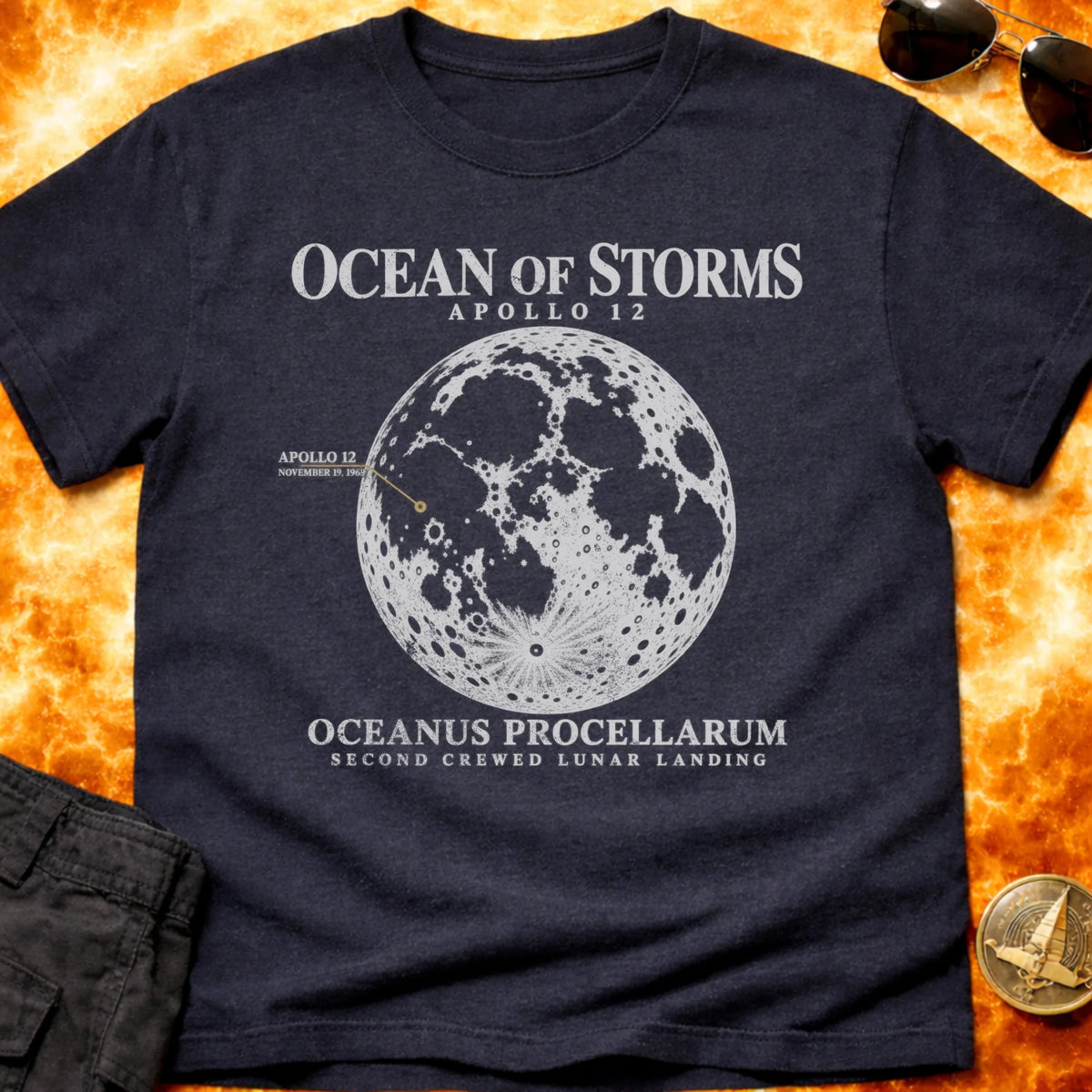 Apollo 12 Ocean of Storms T-Shirt product image 4