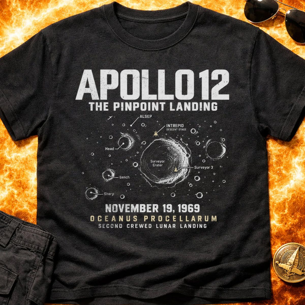 Apollo 12 Pinpoint Landing T-Shirt product image 6