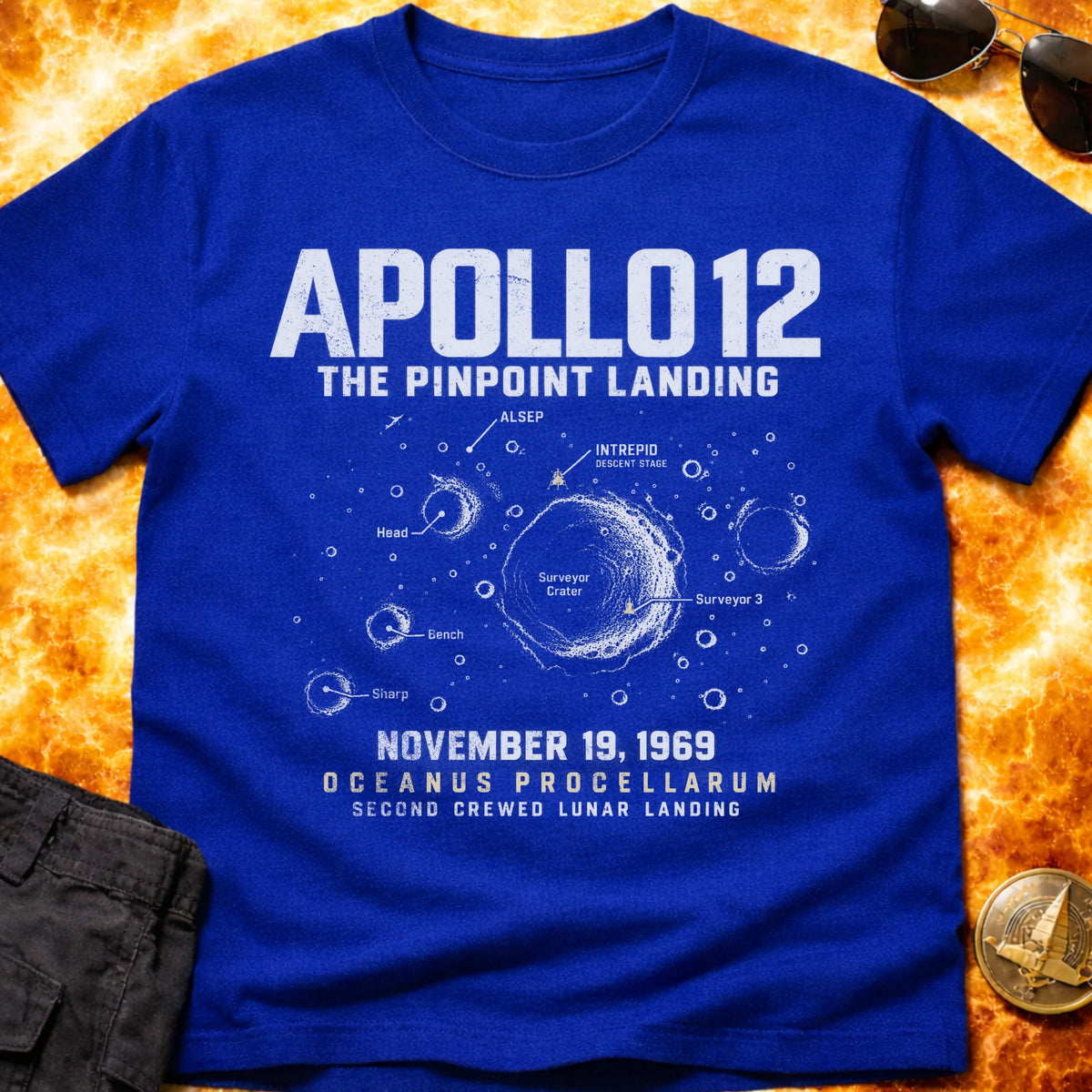 Apollo 12 Pinpoint Landing T-Shirt product image 4