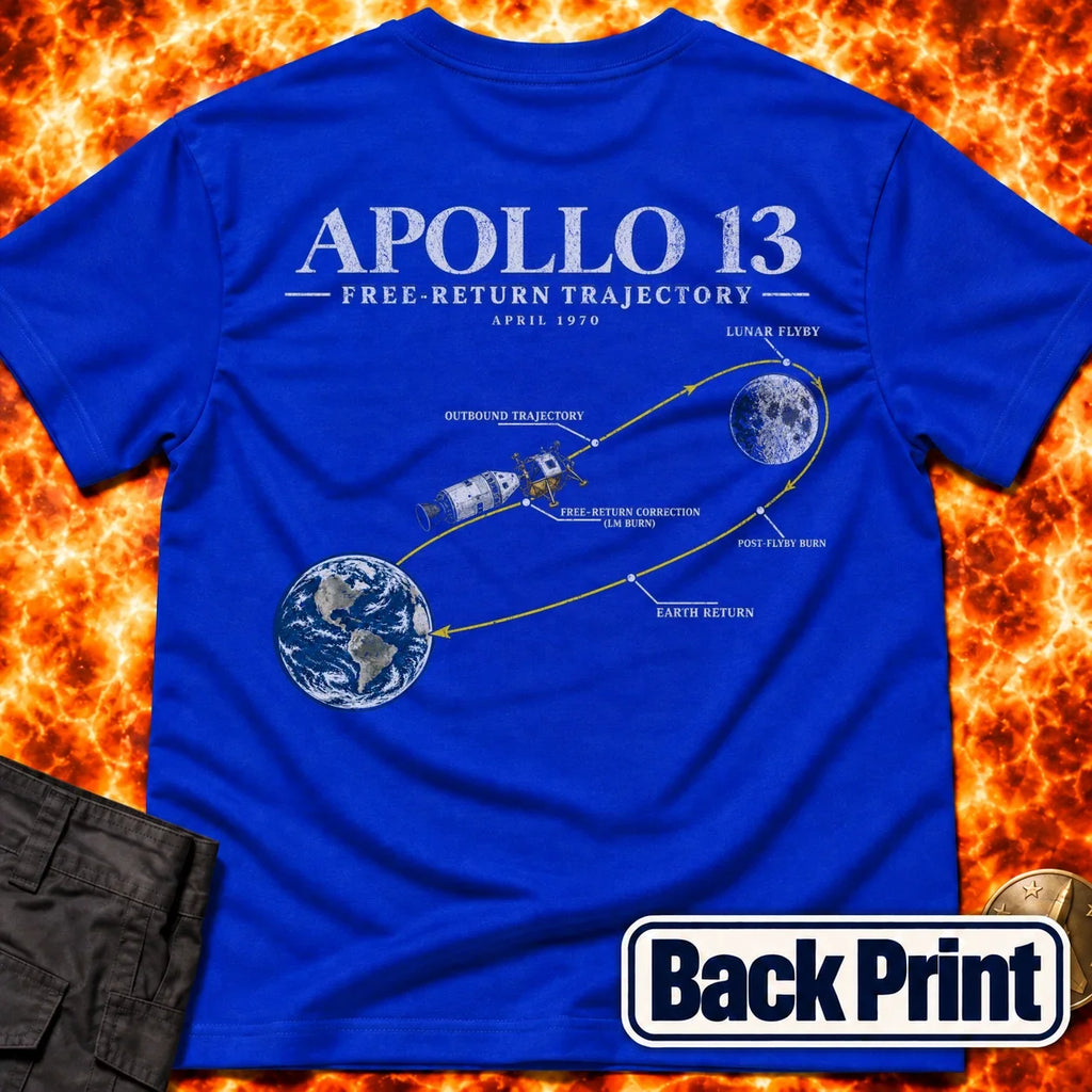 Apollo 13 Free Return Back Print T-Shirt product image 5