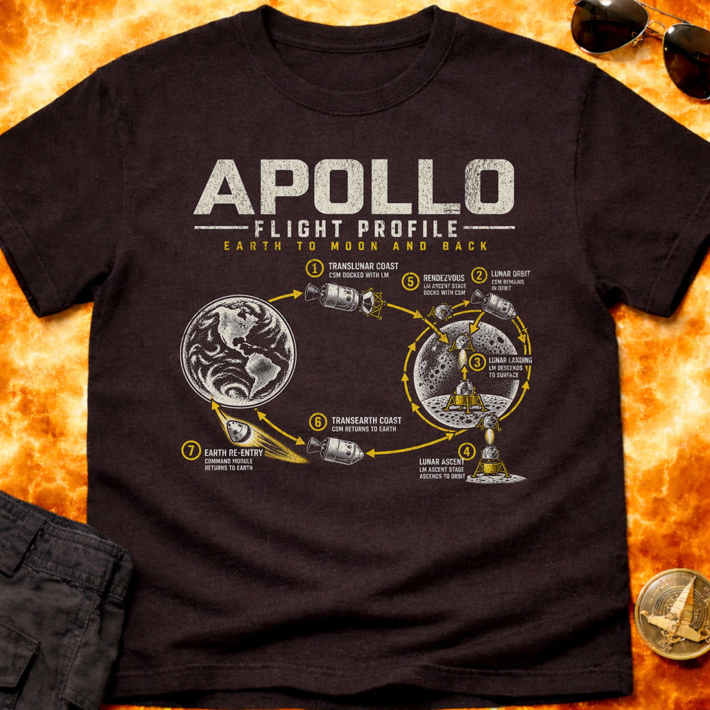 Apollo Flight Profile T-Shirt product image 2