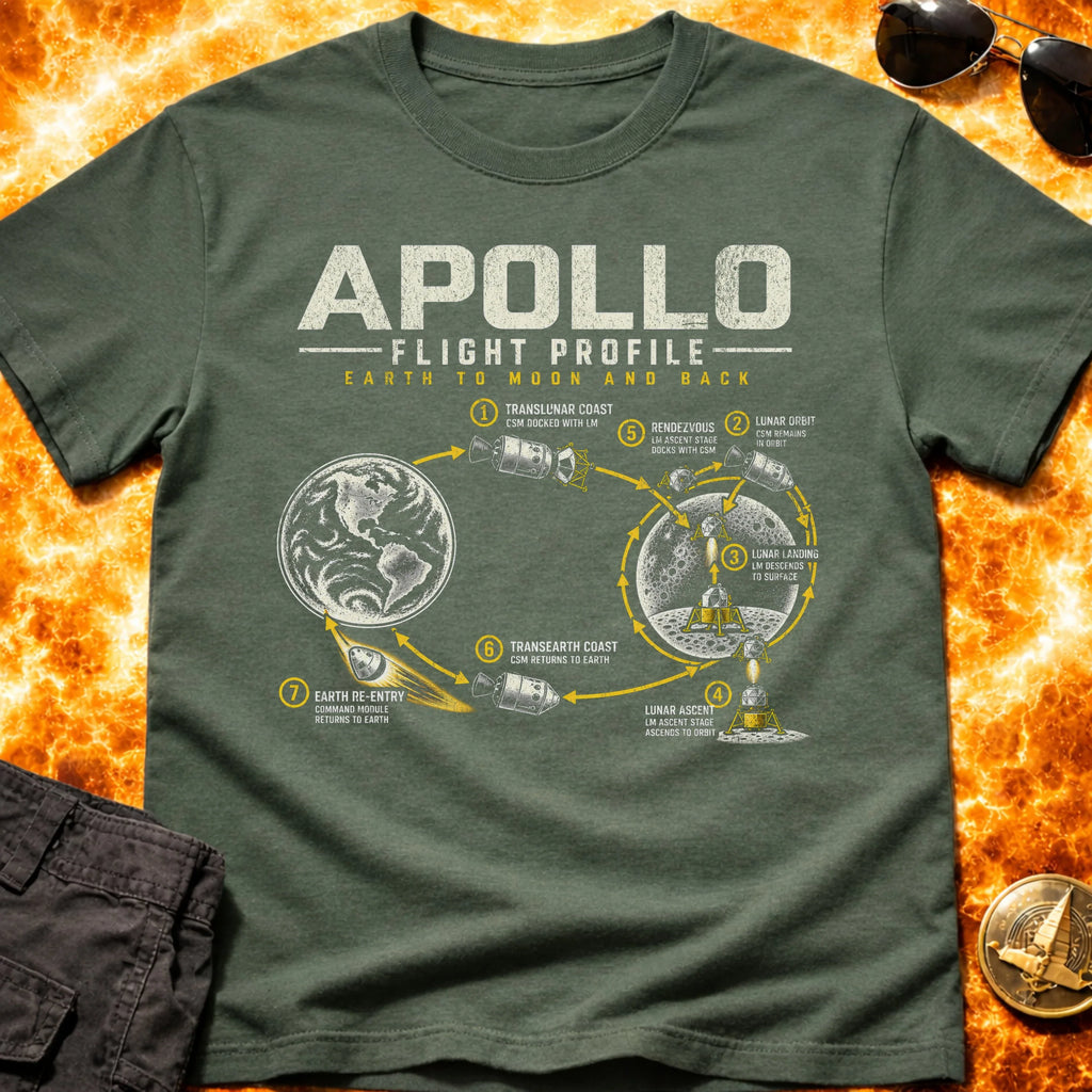 Apollo Flight Profile T-Shirt product image 1