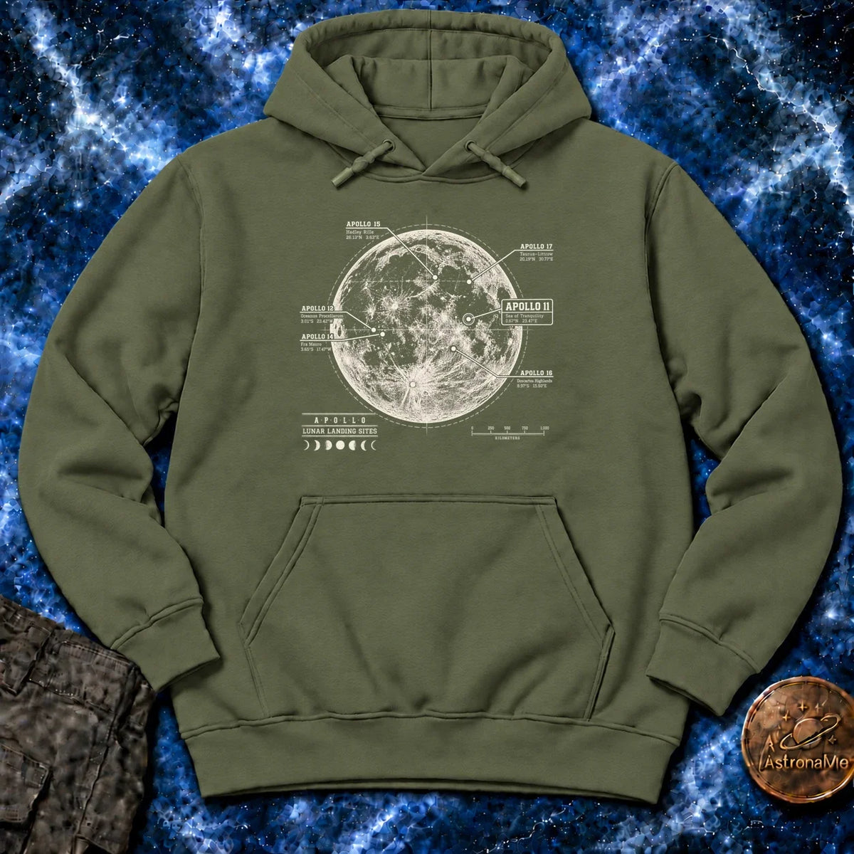 Apollo Landing Sites Hoodie product image 1