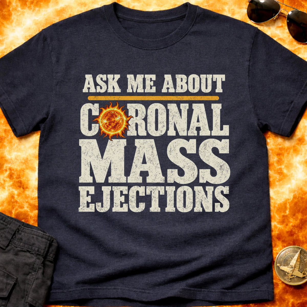 Ask Me Coronal Ejection Sun T-Shirt product image 4