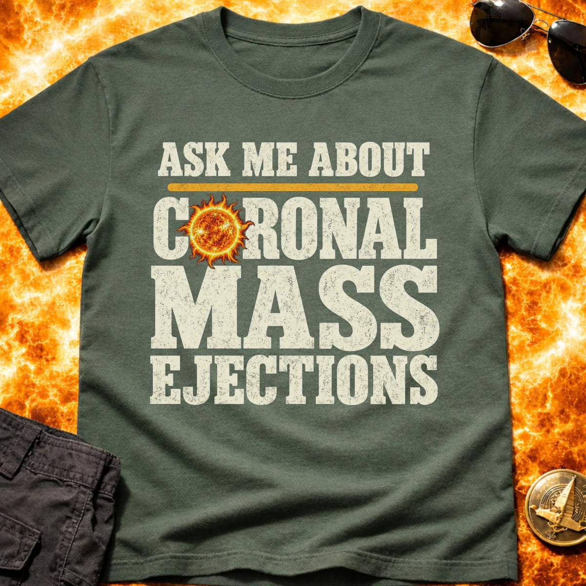 Ask Me Coronal Ejection Sun T-Shirt product image 5