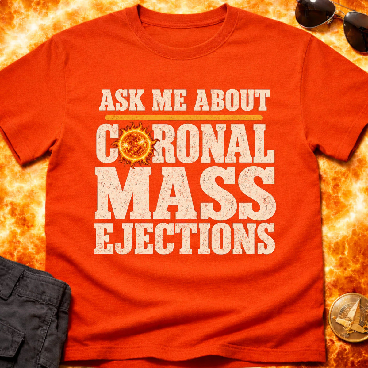 Ask Me Coronal Ejection Sun T-Shirt product image 7