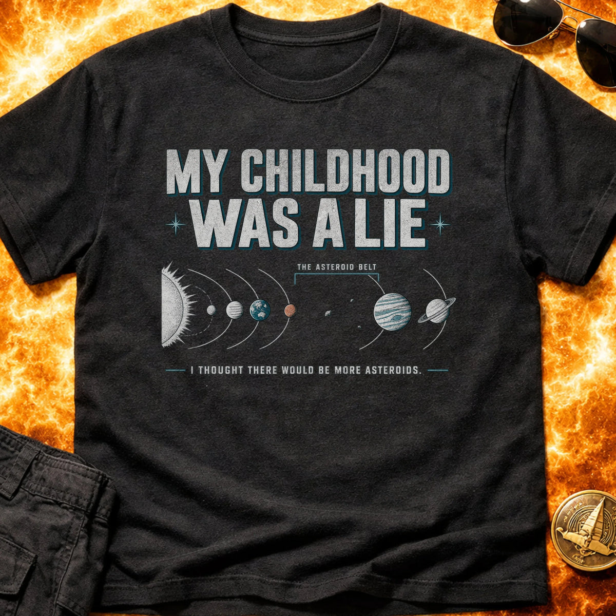 Asteroid Belt Childhood Lie T-Shirt product image 2