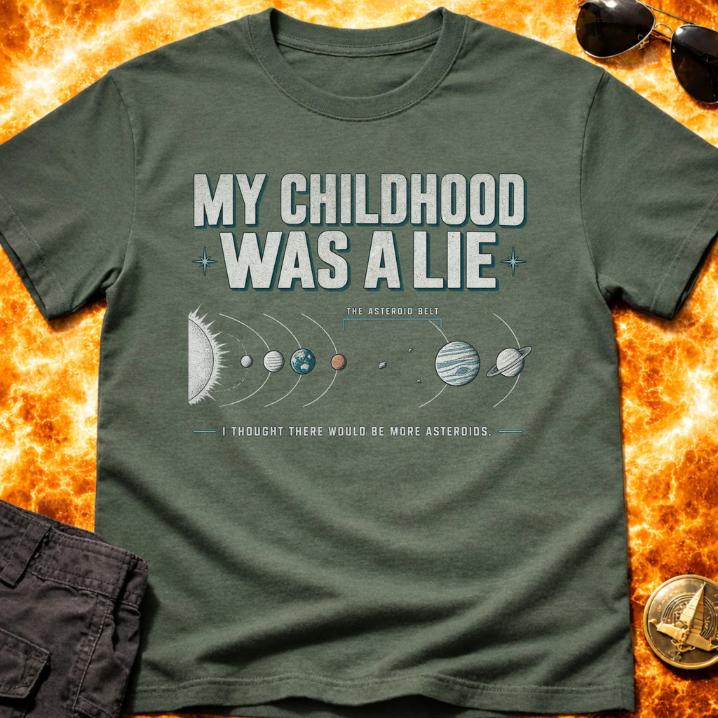 Asteroid Belt Childhood Lie T-Shirt product image 1