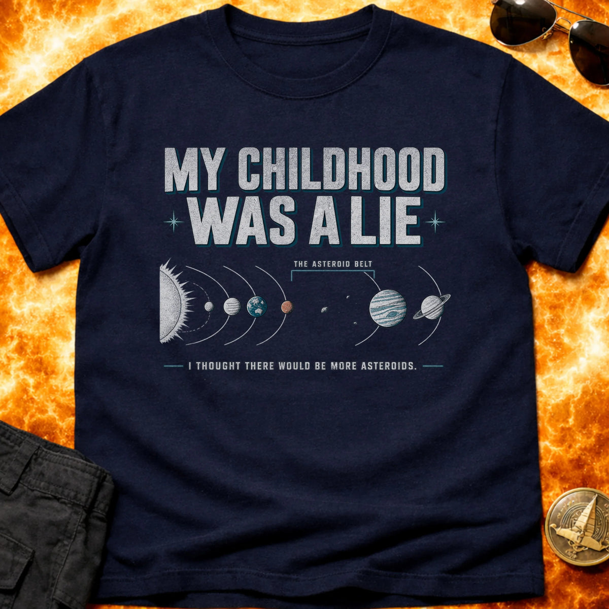 Asteroid Belt Childhood Lie T-Shirt product image 3