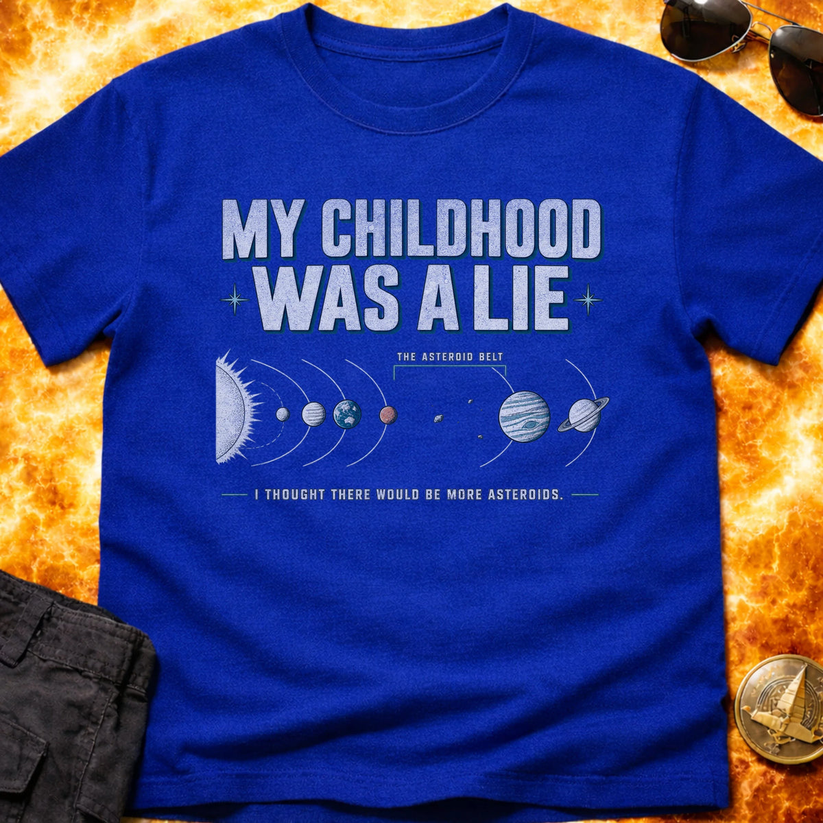 Asteroid Belt Childhood Lie T-Shirt product image 6