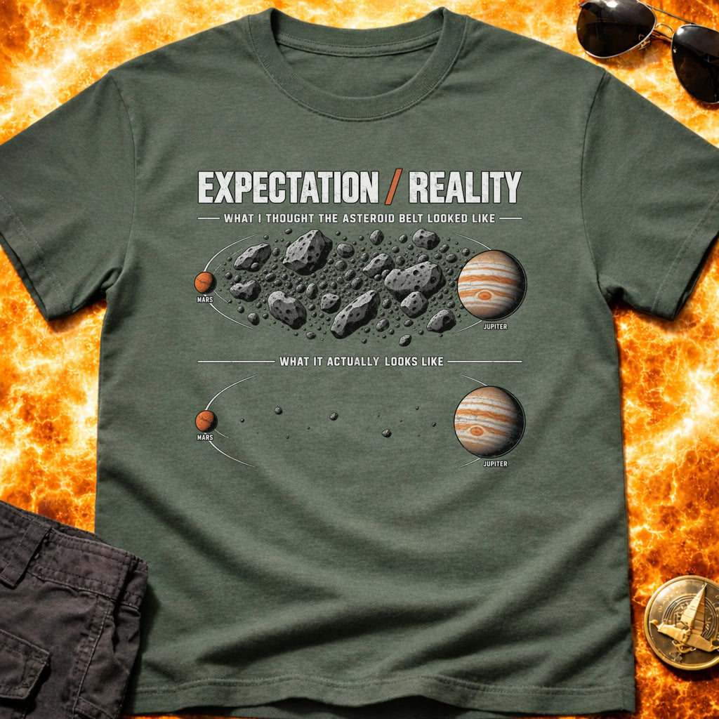 Asteroid Belt Expectation VS Reality T-Shirt product image 5