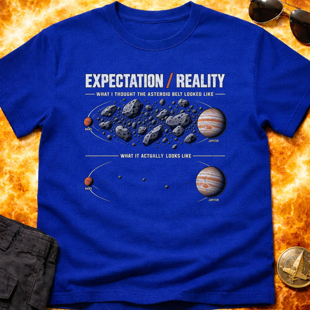 Asteroid Belt Expectation VS Reality T-Shirt product image 6