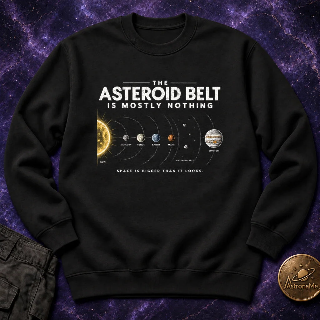 Asteroid Belt is Mostly Nothing Crewneck Sweatshirt product image 6