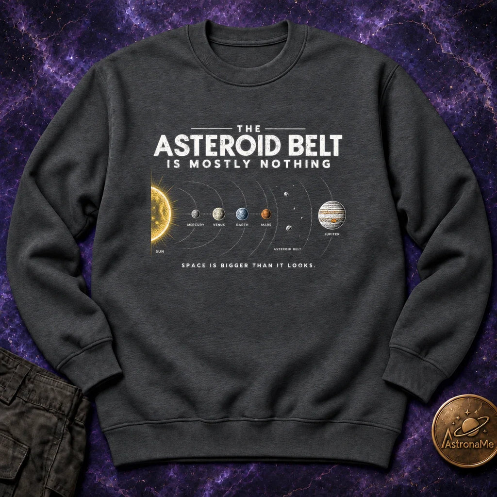 Asteroid Belt is Mostly Nothing Crewneck Sweatshirt product image 4