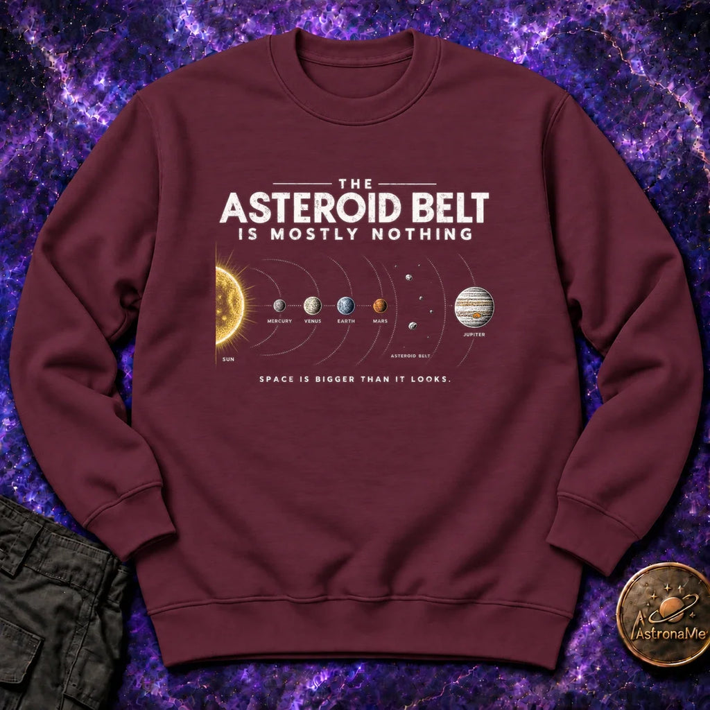 Asteroid Belt is Mostly Nothing Crewneck Sweatshirt product image 2