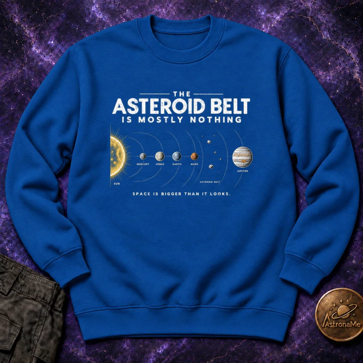 Asteroid Belt is Mostly Nothing Crewneck Sweatshirt product image 1