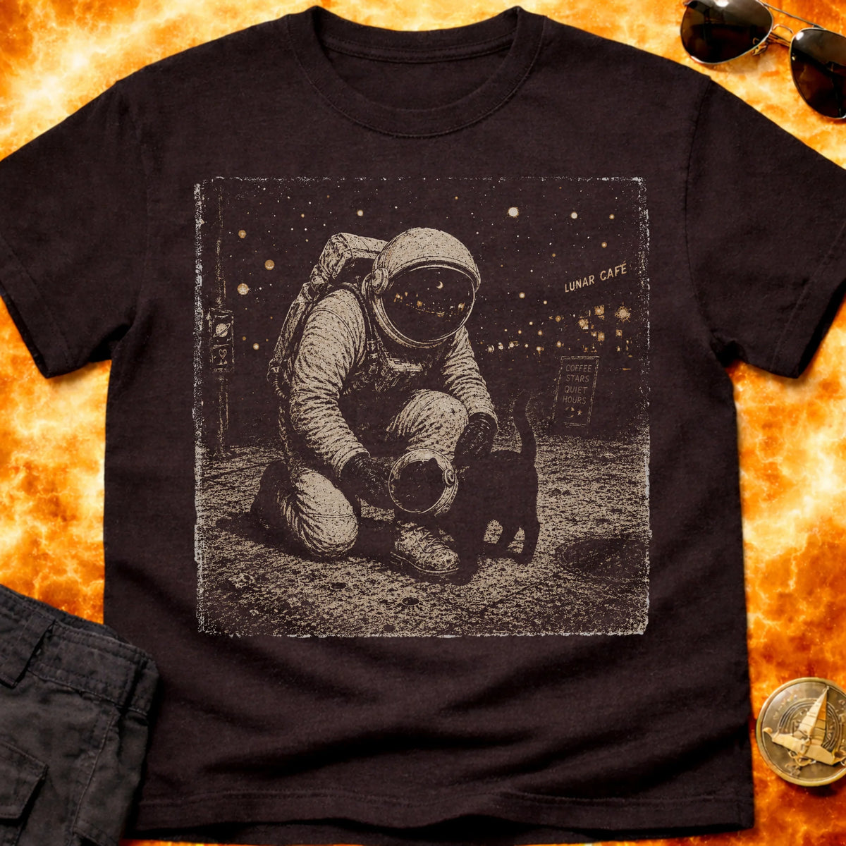 Astronaut Cat Pat T-Shirt product image 2