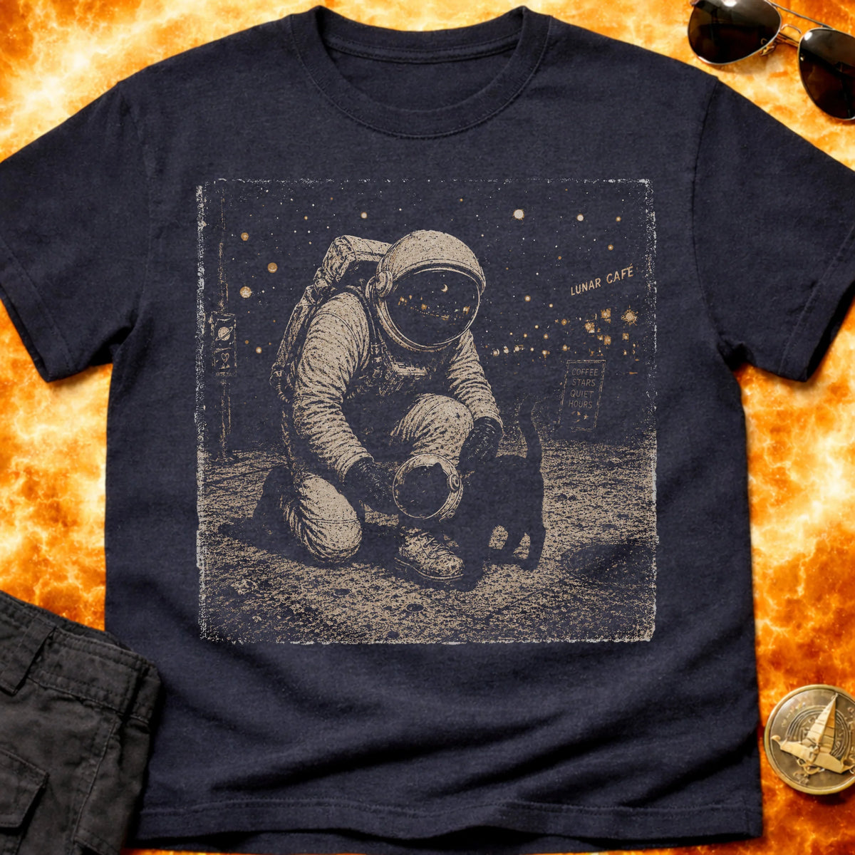 Astronaut Cat Pat T-Shirt product image 5