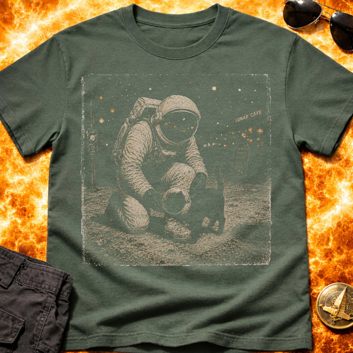 Astronaut Cat Pat T-Shirt product image 1