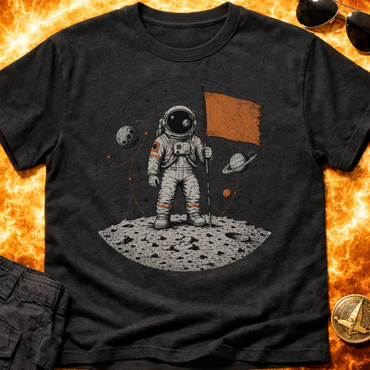 Astronaut Flag T-Shirt product image 3