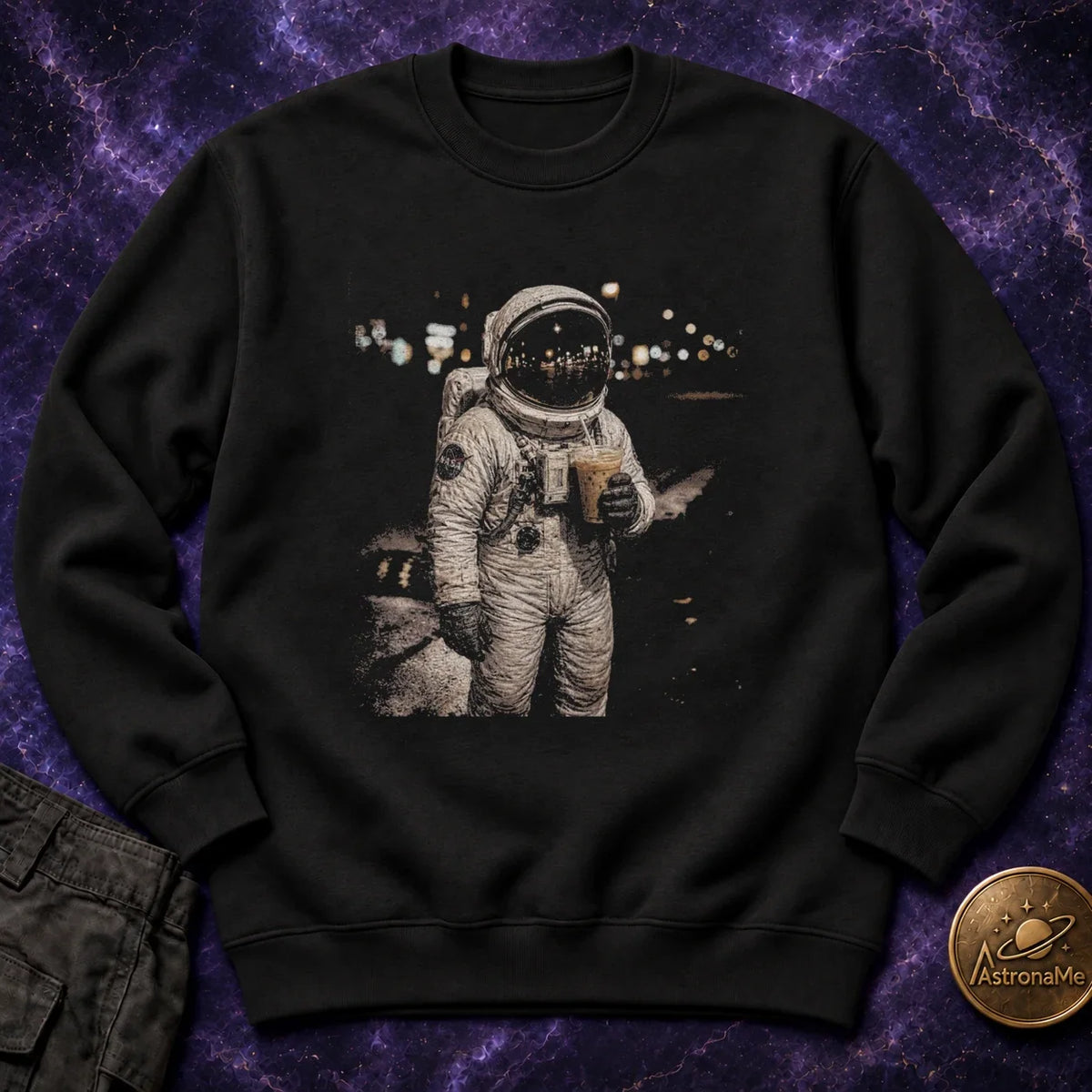 Astronaut In The City Crewneck Sweatshirt product image 3