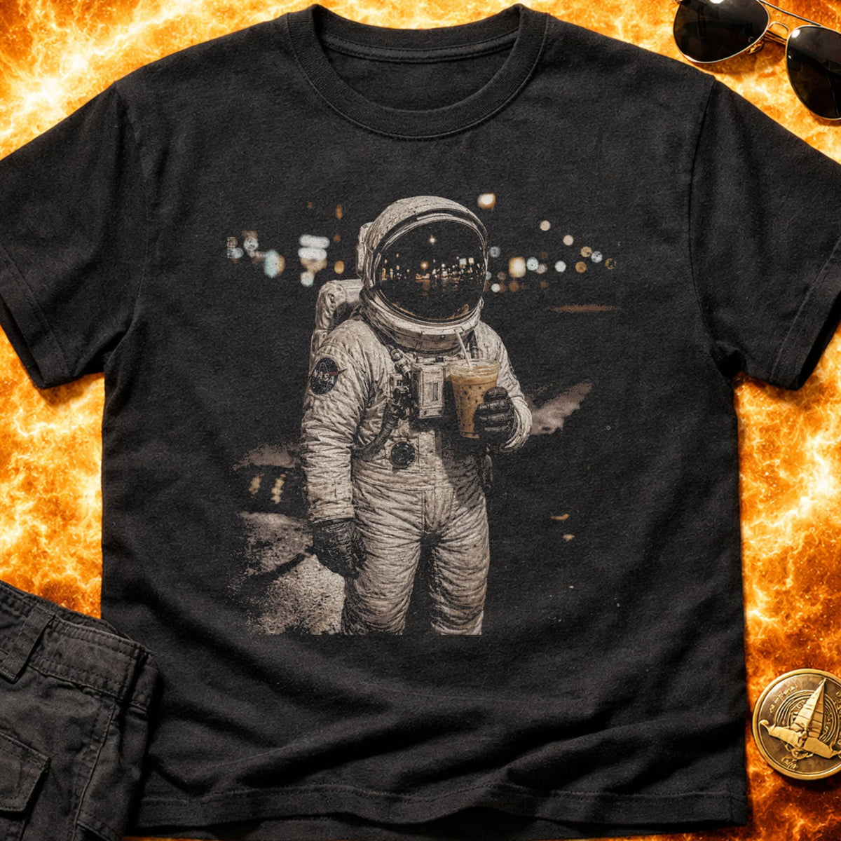 Astronaut In The City T- Shirt product image 2