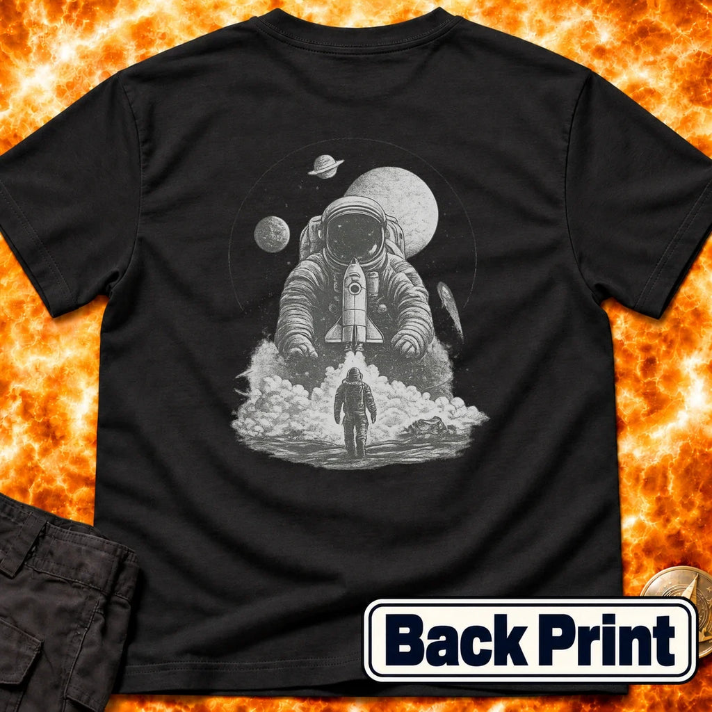 Astronaut Launch Graphic Back Print T-Shirt product image 5