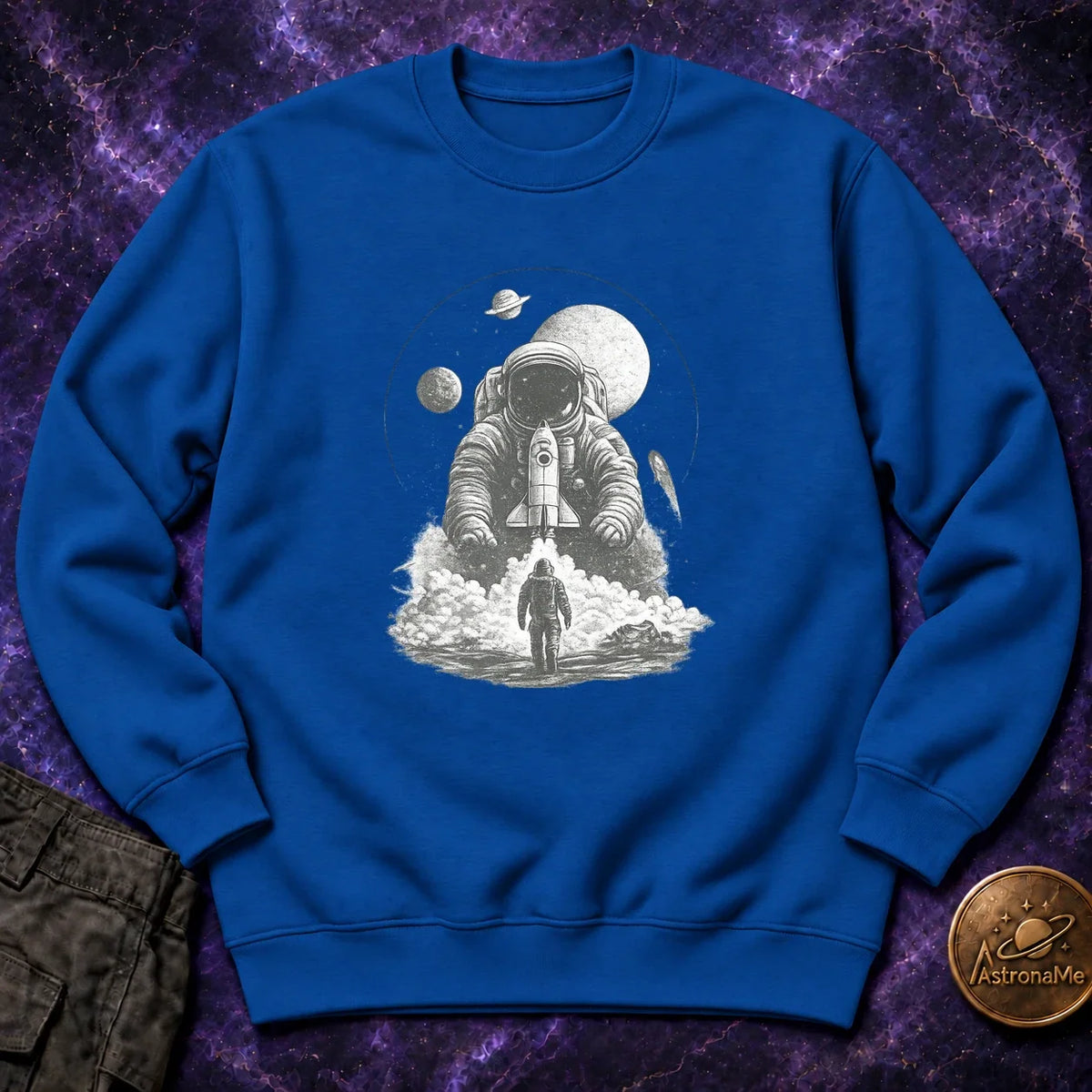 Astronaut Launch Graphic Crewneck Sweatshirt product image 4