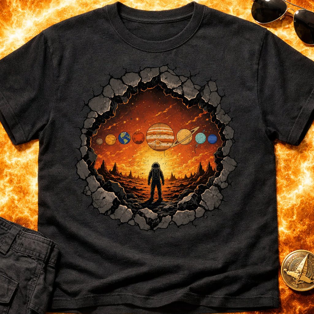 Astronaut Rock Solar System T-Shirt product image 5