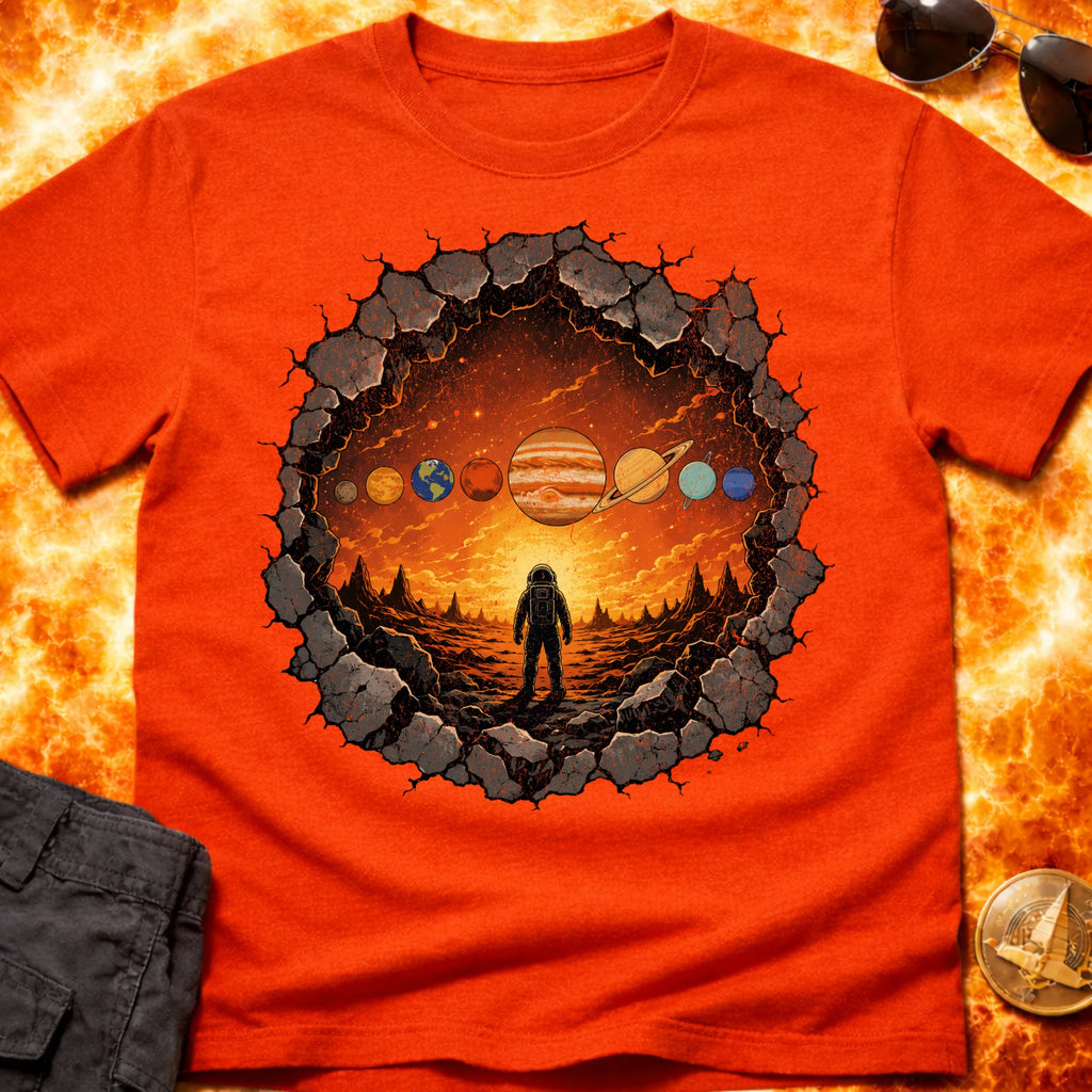 Astronaut Rock Solar System T-Shirt product image 2