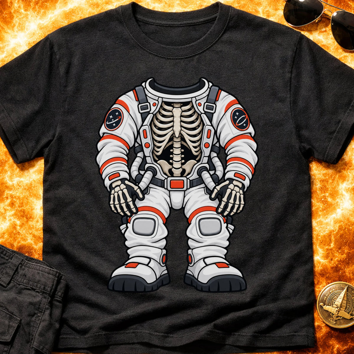 Astronaut Skeleten Costume T-Shirt product image 1