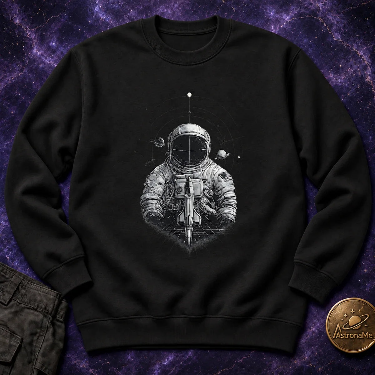 Astronaut Warrior Crewneck Sweatshirt product image 4