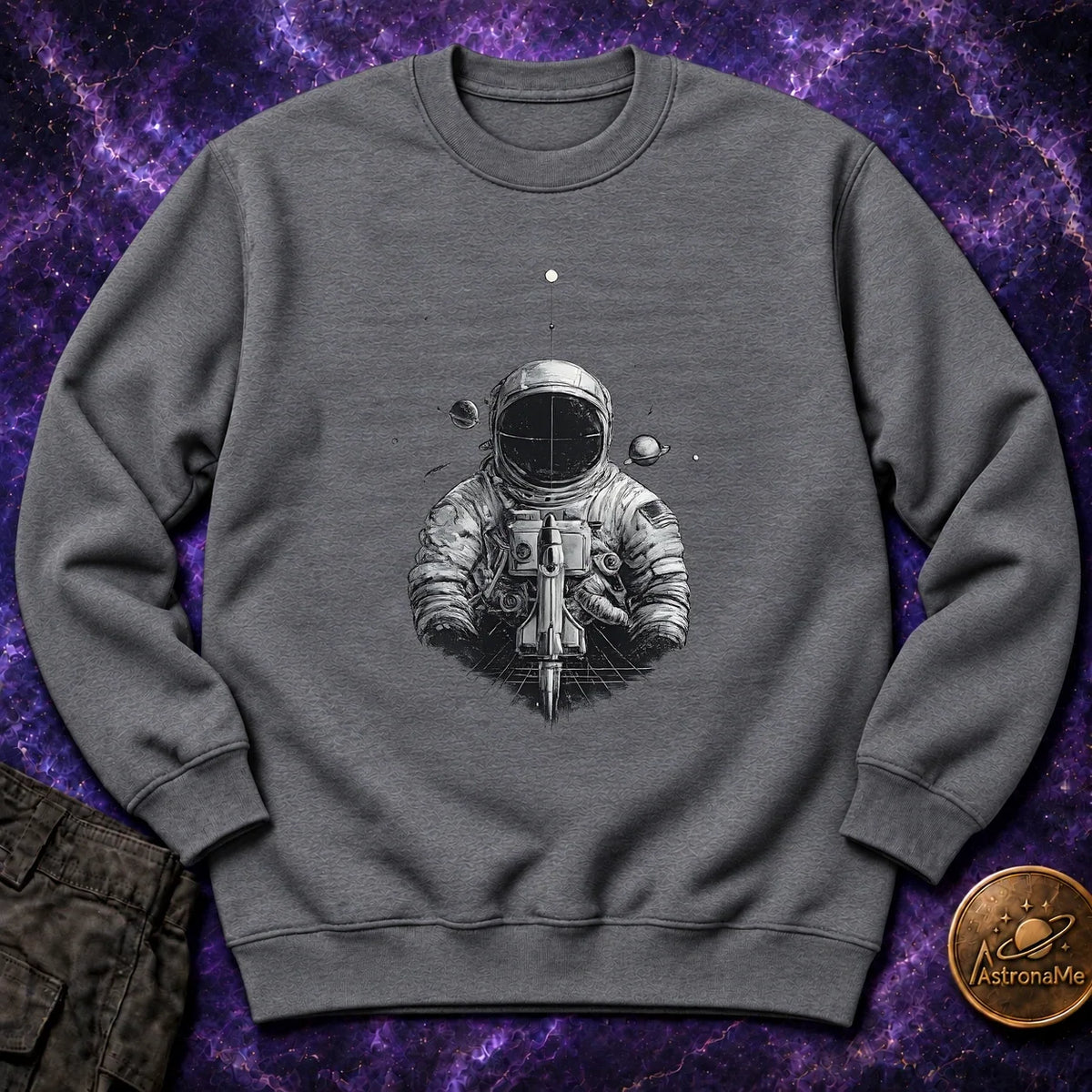 Astronaut Warrior Crewneck Sweatshirt product image 3